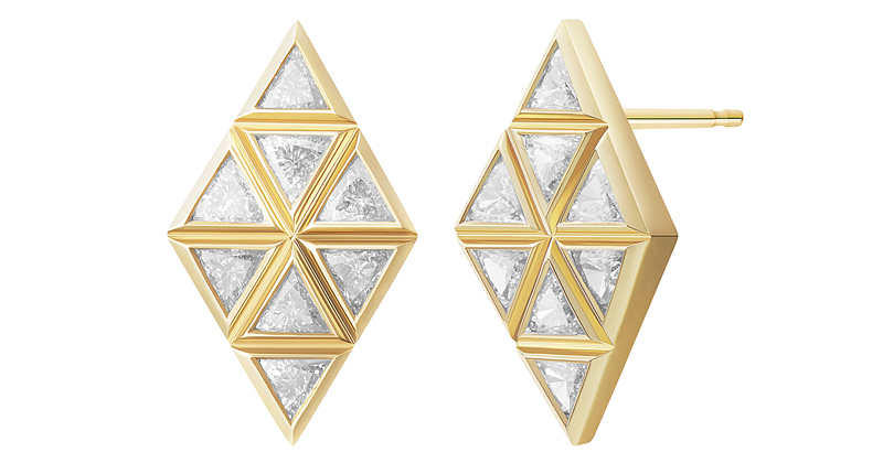 Chloe earrings in 18-karat yellow gold with white diamonds, $5,225 Chloe earrings in 18-karat yellow gold with white diamonds, $5,225