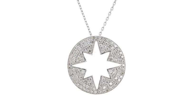 <p><a href="https://ankhajewellery.com/collections/necklaces/products/diamond-starburst-cut-out-pendant-white-gold" target="_blank" rel="noopener">Ankha</a> 14-karat gold diamond starburst cut-out pendant ($1,850) </p>