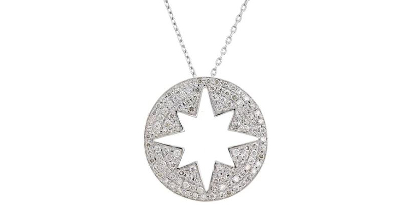 <p><a href="https://ankhajewellery.com/collections/necklaces/products/diamond-starburst-cut-out-pendant-white-gold" target="_blank" rel="noopener">Ankha</a> 14-karat gold diamond starburst cut-out pendant ($1,850) </p> <p><a href="https://ankhajewellery.com/collections/necklaces/products/diamond-starburst-cut-out-pendant-white-gold" target="_blank" rel="noopener">Ankha</a> 14-karat gold diamond starburst cut-out pendant ($1,850) </p>