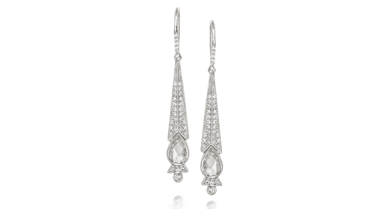 <p><a href="https://justjules.com/" target="_blank" rel="noopener">Just Jules</a> 14-karat gold Art Deco-inspired earrings with white rose-cut pear shaped and round diamonds ($7,040) </p> <p><a href="https://justjules.com/" target="_blank" rel="noopener">Just Jules</a> 14-karat gold Art Deco-inspired earrings with white rose-cut pear shaped and round diamonds ($7,040) </p>