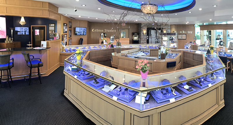 Cathy Calhoun’s store is located in Royersford, Pennsylvania, northwest of Philadelphia. The bar she installed in 2004 as a way to enhance shoppers’ experience is visible at the far left. Cathy Calhoun’s store is located in Royersford, Pennsylvania, northwest of Philadelphia. The bar she installed in 2004 as a way to enhance shoppers’ experience is visible at the far left.