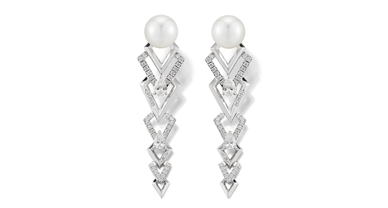 <a href="https://www.valani.com/" target="_blank" rel="noopener">Valani</a> statement earrings with diamonds and Japanese Akoya pearls set in 18-karat white gold ($11,400)