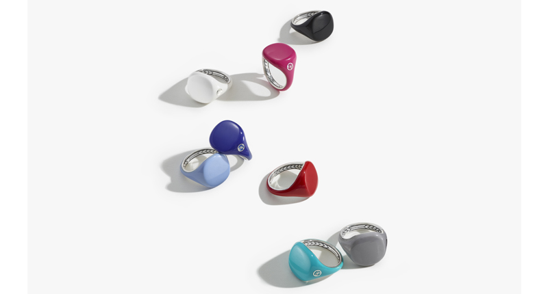 <a href="http://www.davidyurman.com" target="_blank" rel="noopener noreferrer">David Yurman</a> ceramic-coated silver pinky rings ($450 each) <a href="http://www.davidyurman.com" target="_blank" rel="noopener noreferrer">David Yurman</a> ceramic-coated silver pinky rings ($450 each)