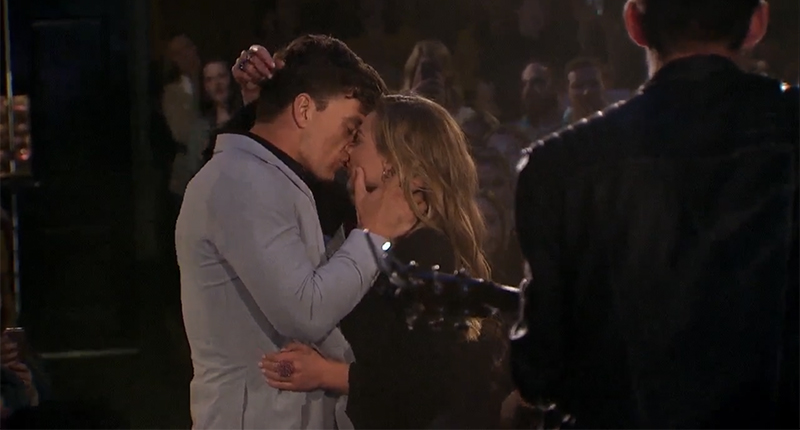 For her one-on-one date with contestant Tyler C. on episode four, Brown wore a Dilamani ring, seen here on her left hand. For her one-on-one date with contestant Tyler C. on episode four, Brown wore a Dilamani ring, seen here on her left hand.