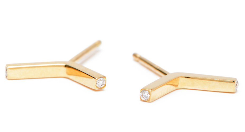 <a href="https://www.dianamitchelljewelry.com/collections/earrings/products/double-diamond-arrow-studs" target="_blank" rel="noopener noreferrer">Diana Mitchell</a>’s 18-karat yellow gold and diamond stud earrings ($575)<br /><br />“These  <a href="https://www.dianamitchelljewelry.com/collections/earrings/products/double-diamond-arrow-studs" target="_blank" rel="noopener noreferrer">Diana Mitchell</a>’s 18-karat yellow gold and diamond stud earrings ($575)<br /><br />“These