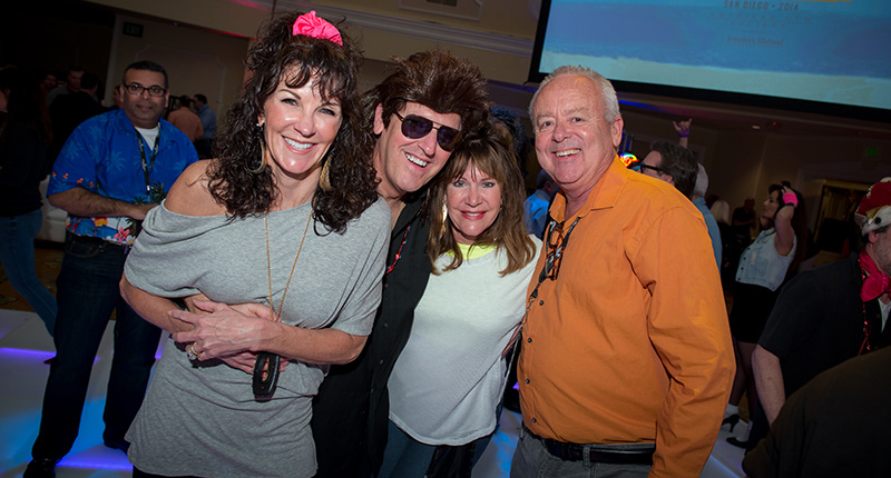 David Gardner says he attends the American Gem Society Conclave event every year to learn from his peers and gain new business ideas. Here, he and his wife, Julia, are pictured at the President’s Party at the 2014 Conclave in San Diego with AGS Past President and fellow Retail Hall of Fame inductee Cathy Calhoun and Peter Yantzer, former executive director of AGS Laboratories. David Gardner says he attends the American Gem Society Conclave event every year to learn from his peers and gain new business ideas. Here, he and his wife, Julia, are pictured at the President’s Party at the 2014 Conclave in San Diego with AGS Past President and fellow Retail Hall of Fame inductee Cathy Calhoun and Peter Yantzer, former executive director of AGS Laboratories.