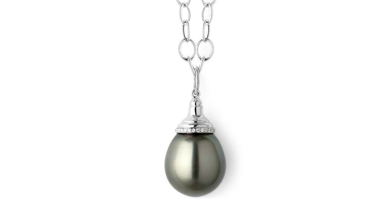 <p><a href="http://www.synajewels.com" target="_blank" rel="noopener">Syna </a>18-karat white gold and Tahitian pearl “Mogul” drop pendant with diamond trim on an 18-karat gold chain ($6,600) </p> <p><a href="http://www.synajewels.com" target="_blank" rel="noopener">Syna </a>18-karat white gold and Tahitian pearl “Mogul” drop pendant with diamond trim on an 18-karat gold chain ($6,600) </p>