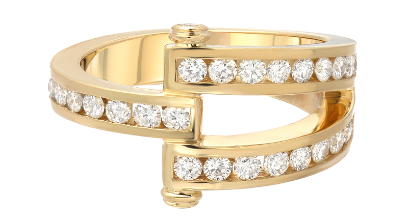 Magna ring in 14-karat yellow gold with white diamonds ($2,645) Magna ring in 14-karat yellow gold with white diamonds ($2,645)