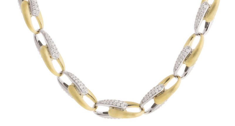 <a href="http://www.marcobicego.com" target="_blank" rel="noopener noreferrer">Marco Bicego</a> Legami chain necklace in 18-karat yellow and white gold with white diamonds ($71,280) <a href="http://www.marcobicego.com" target="_blank" rel="noopener noreferrer">Marco Bicego</a> Legami chain necklace in 18-karat yellow and white gold with white diamonds ($71,280)