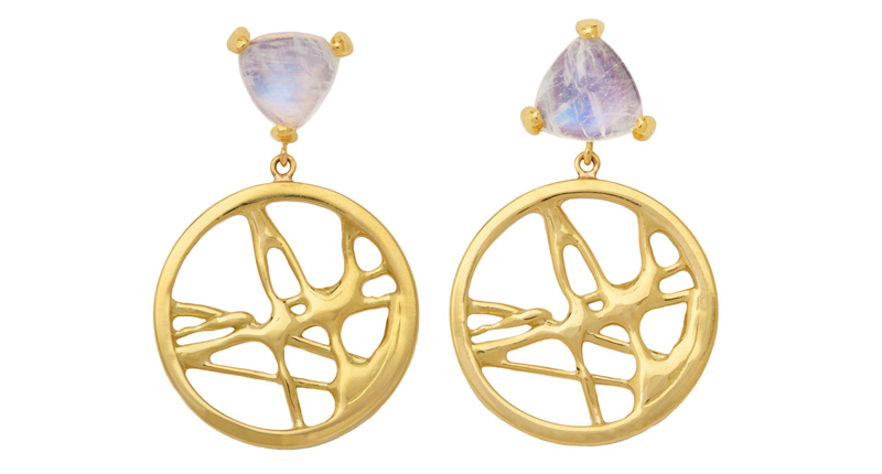 <p><a href="http://www.rushjewelrydesign.com" target="_blank" rel="noopener">Rush Jewelry Design</a> “Abstraction” mini moonstone trillion earrings set in 18-karat yellow gold ($3,900) </p> <p><a href="http://www.rushjewelrydesign.com" target="_blank" rel="noopener">Rush Jewelry Design</a> “Abstraction” mini moonstone trillion earrings set in 18-karat yellow gold ($3,900) </p>