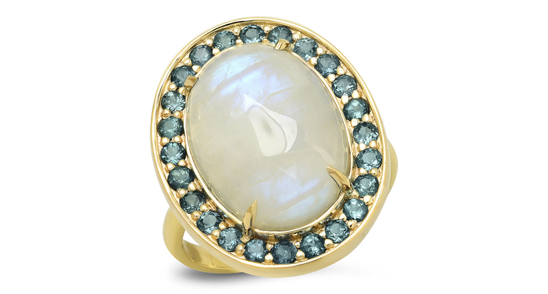 <p><a href="http://www.sigwardjewelry.com" target="_blank" rel="noopener">Sig Ward Jewelry</a> 14-karat rose gold ring with 9-carat rainbow moonstone surrounded by alexandrites ($2,900) </p> <p><a href="http://www.sigwardjewelry.com" target="_blank" rel="noopener">Sig Ward Jewelry</a> 14-karat rose gold ring with 9-carat rainbow moonstone surrounded by alexandrites ($2,900) </p>