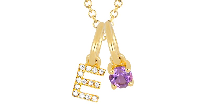 <p><a href="https://www.efcollection.com" target="_blank" rel="noopener">EF Collection</a> 14-karat yellow gold, amethyst, and diamond necklace ($660) </p>