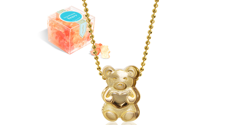The Sugarfina-inspired bear in 14-karat gold retails for $848. Pieces in the collection range from $148-$848.