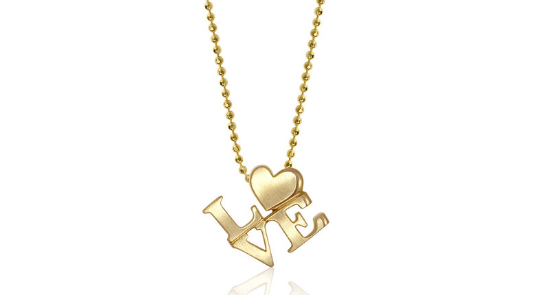 <b>Love is in the air.</b> Alex Woo’s “Cities Love” 14-karat yellow gold necklace ($648) is also available in sterling silver and 14K white gold with diamonds. <a href="http://www.alexwoo.com/collections/little-cities" target="_blank">AlexWoo.com</a>