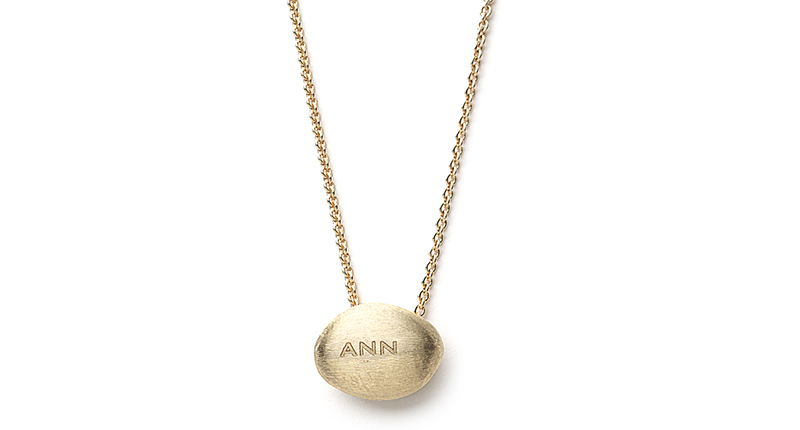 <b>Perfectly personalized.</b> Marco Bicego’s “Delicati” hand-engraved 18-karat yellow gold necklace can be personalized with up to nine characters, including someone’s name, initials or a date ($990). <a href="https://us.marcobicego.com/collections/delicati//products/delicati-gold-pendant-cb1793yli?variant=6769246531" target="_blank">US.MarcoBicego.com</a>
