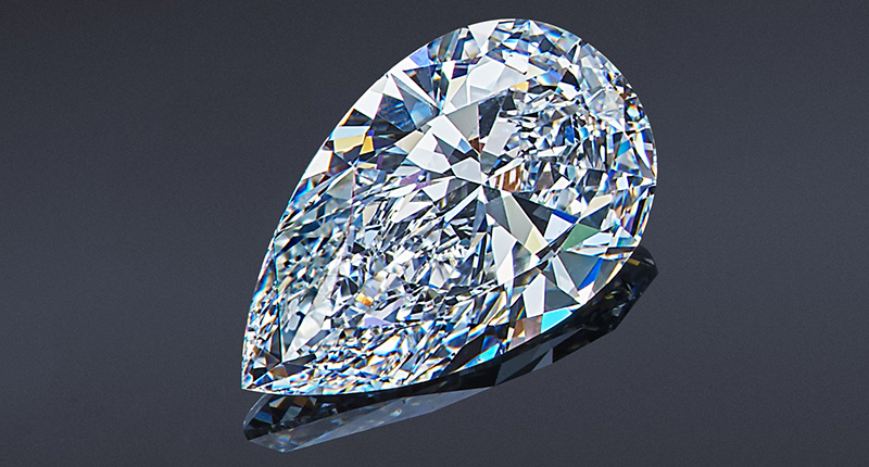 The 1.73-carat pear-shaped Vorontsovs diamond
