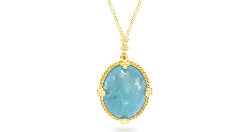 <p><a href="https://www.amalijewelry.com" target="_blank" rel="noopener">Amali Jewelry</a> 18-karat yellow gold pendant with aquamarine ($2,310) </p> <p><a href="https://www.amalijewelry.com" target="_blank" rel="noopener">Amali Jewelry</a> 18-karat yellow gold pendant with aquamarine ($2,310) </p>