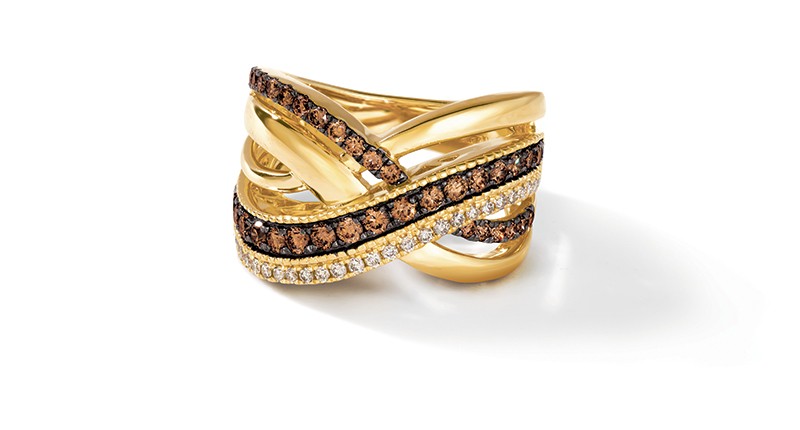 Le Vian chocolate diamonds 20th anniversary Jubilee ring ($3,299)