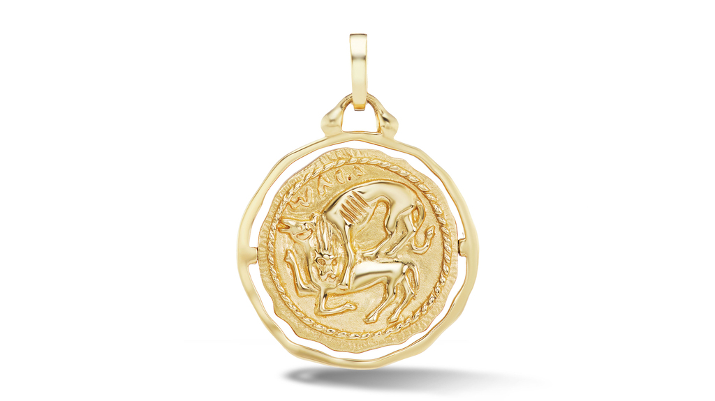 The reverse of the Hippocamp Amulet Charm The reverse of the Hippocamp Amulet Charm