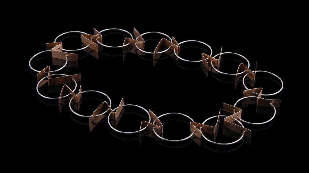 German designer Dorothea Prühl created this “Haken” necklace.
