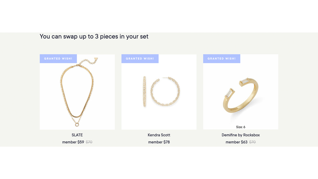 These were Rocksbox’s October choices for me. These were Rocksbox’s October choices for me.