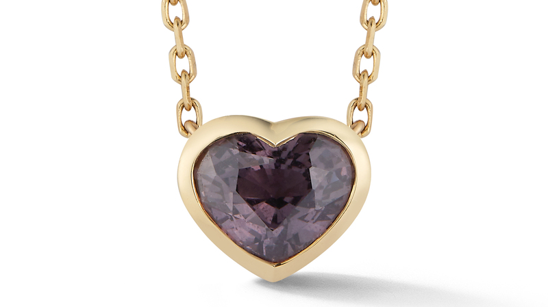 <a href="https://katherinejetter.com/" target="_blank">Katherine Jetter</a> heart-shaped spinel pendant in 18-karat rose gold ($2,520)