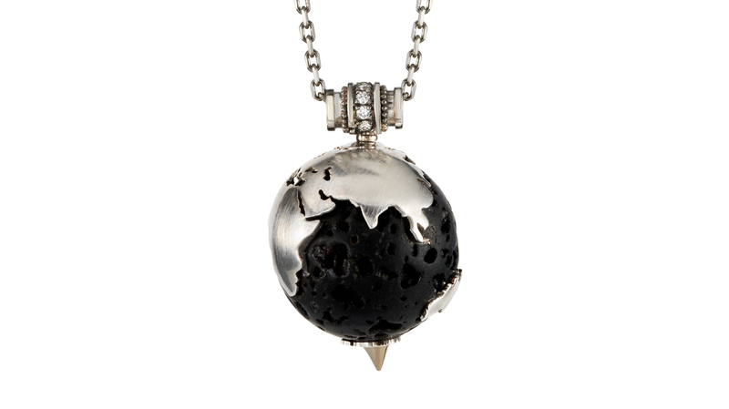 <a href="https://venyxworld.com/jewellery/lava-earth-necklace/" target="_blank">Venyx </a> Lava Earth Necklace with diamonds, black rhodium and 18-karat white gold (Price Upon Request)