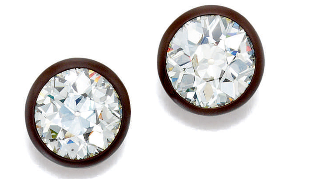 A pair of Hemmerle copper and diamond ear studs sold above estimate for $201,600. A pair of Hemmerle copper and diamond ear studs sold above estimate for $201,600.