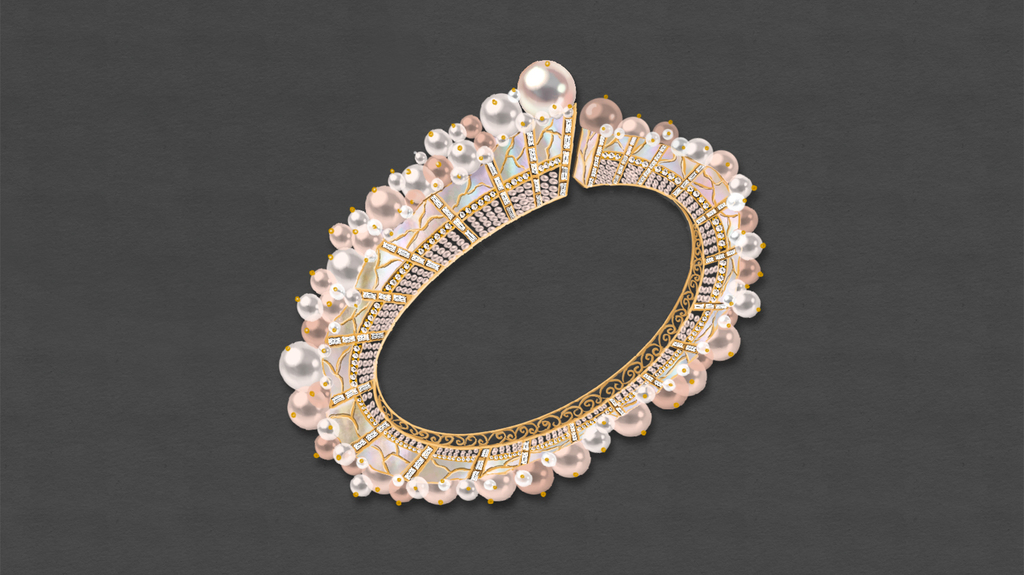 The “Kentsugi” bracelet by Shikha Pathak for C Krishniah Chetty Group of Jewellers of India
