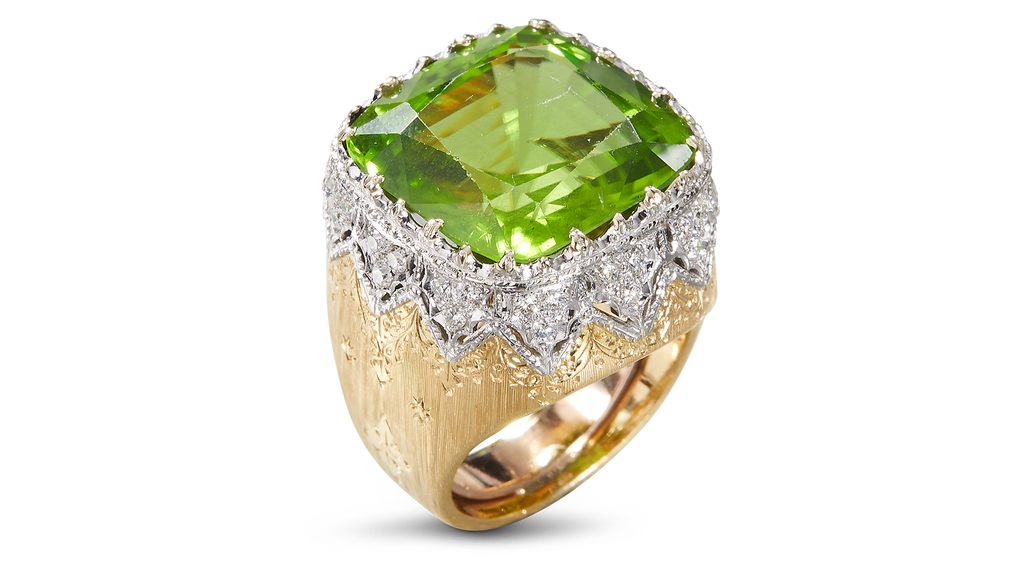 The “Laguna” cocktail ring, circa the 1960s, is “an homage to opulence and precious workmanship,” said Buccellati. The “Laguna” cocktail ring, circa the 1960s, is “an homage to opulence and precious workmanship,” said Buccellati.