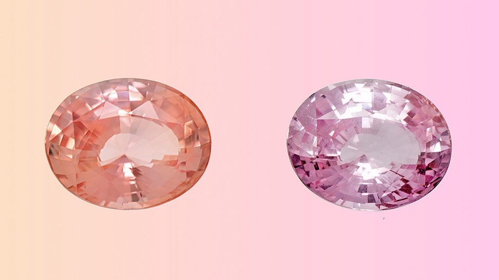 Some padparadscha-like sapphires from a new deposit in Madagascar changed color, leading SSEF to test the material and its stability. Some padparadscha-like sapphires from a new deposit in Madagascar changed color, leading SSEF to test the material and its stability.