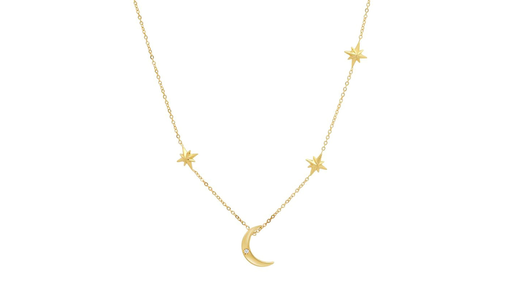 Moon and Stars Necklace by Gemist
