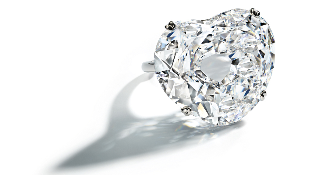 The “Mughal Heart Diamond” is a 30.86-carat heart-shaped diamond, set platinum ring by Harry Winston ($6.1 million). The “Mughal Heart Diamond” is a 30.86-carat heart-shaped diamond, set platinum ring by Harry Winston ($6.1 million).