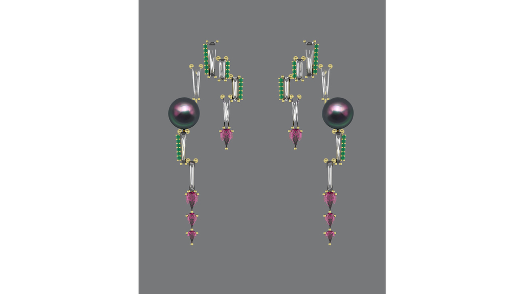 The “Overtone” earrings by Alexia Gryllaki of Alexia Gryllaki of Greece