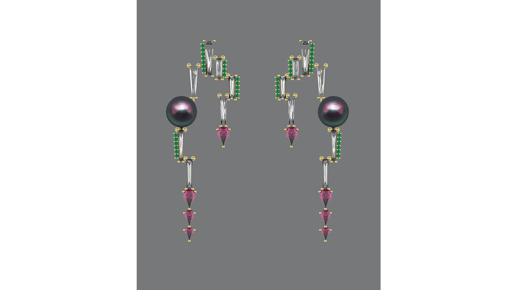 The “Overtone” earrings by Alexia Gryllaki of Alexia Gryllaki of Greece The “Overtone” earrings by Alexia Gryllaki of Alexia Gryllaki of Greece