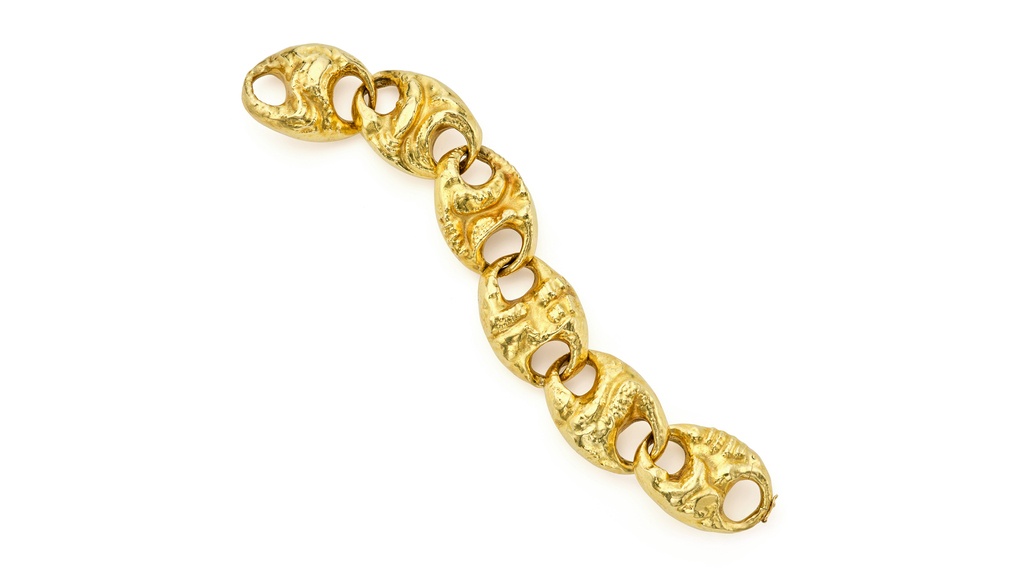 Franco Cannilla gold link bracelet for Masenza Roma (Image courtesy of Sotheby’s)