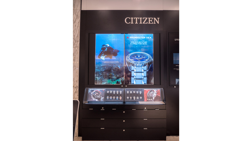 These augmented reality display cases provide “an informative and exciting new experience for customers,” said Brian Beyt of Luminary Design. These augmented reality display cases provide “an informative and exciting new experience for customers,” said Brian Beyt of Luminary Design.