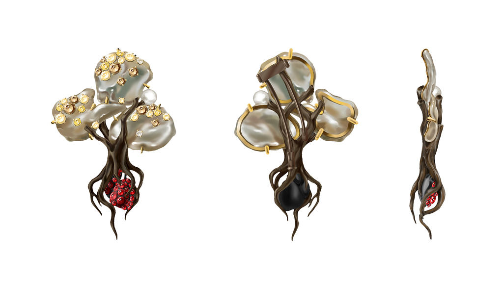 The “Pan’s Tree” brooch by YiJ Jewelry of China