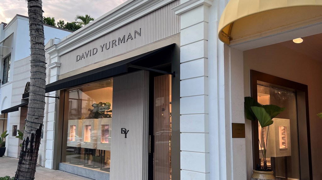 The David Yurman storefront on Worth Avenue, one of Palm Beach’s premiere shopping and dining hubs. The David Yurman storefront on Worth Avenue, one of Palm Beach’s premiere shopping and dining hubs.