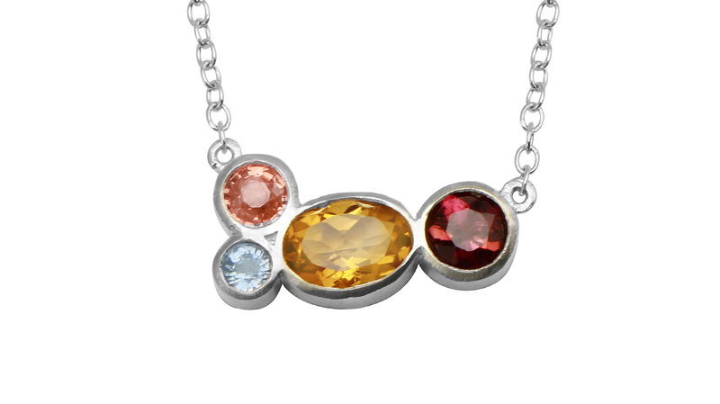 <a href="https://amandaklockrow.com/collections/mothers-day-gifts/products/birthstone-4-stone-sterling-silver-necklace" target="_blank"> Amanda K Lockrow</a> sterling silver birthstone necklace with citrine, tourmaline, sapphire, and aquamarine  ($275)