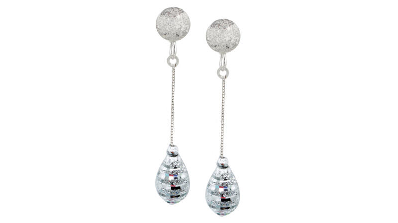 <a href="https://www.fredericduclos.com/" target="_blank"> Frederic Duclos</a> sterling silver sparkle earrings ($148)