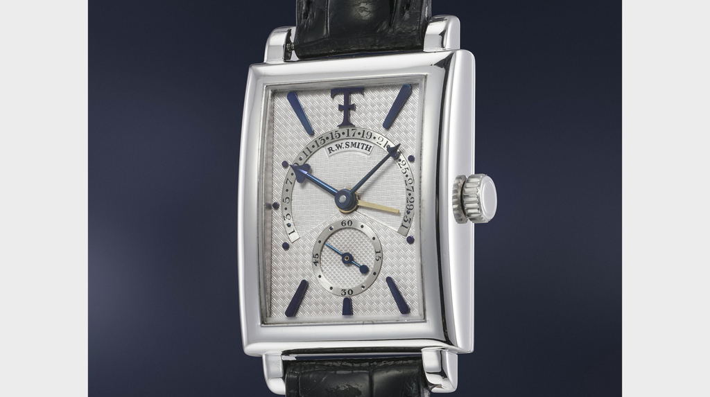This Roger Smith Series 1 “Onely Theo Fennell” earned the most of any Roger Smith watch sold at auction when it went for $589,000. This Roger Smith Series 1 “Onely Theo Fennell” earned the most of any Roger Smith watch sold at auction when it went for $589,000.