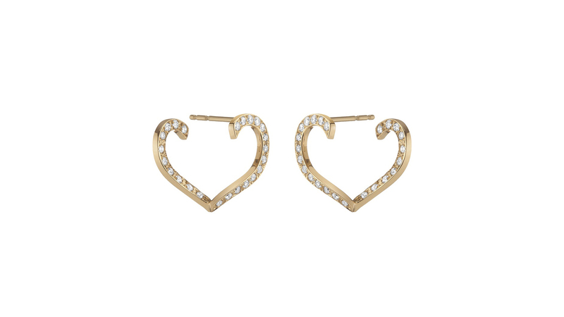 <a href="https://halleh.com/collections/earrings/products/copy-of-angel-marquise-earrings-diamonds" target="_blank">Halleh</a> 18-karat yellow gold open heart earrings with white diamonds ($3,850)