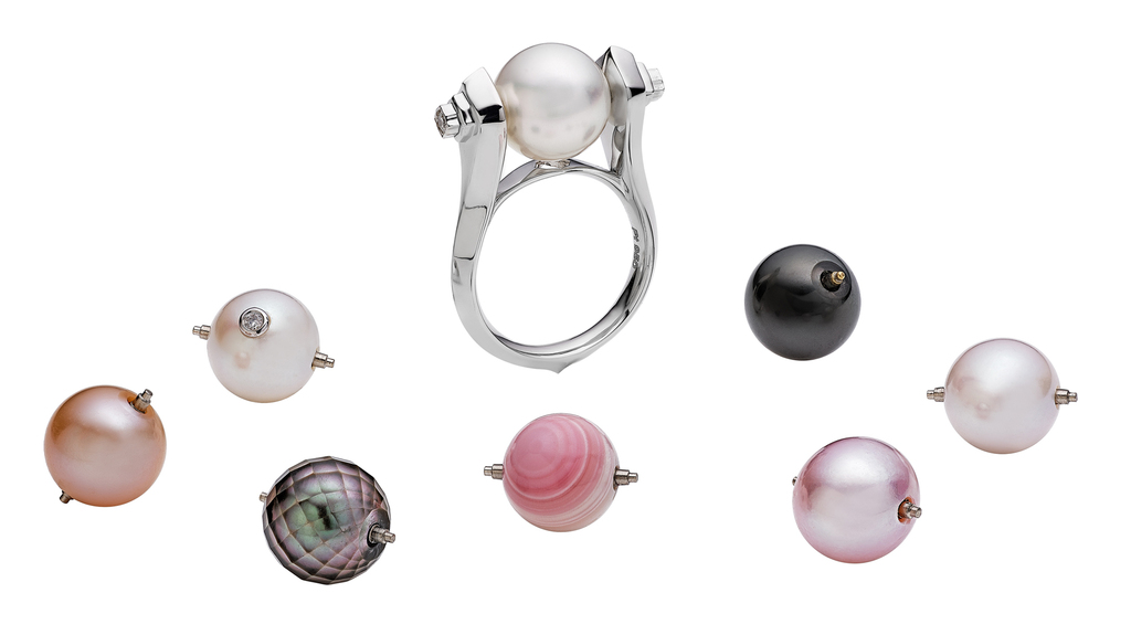 “Bijoo Convertible Pearl Ring” by Lebourgeois “Bijoo Convertible Pearl Ring” by Lebourgeois