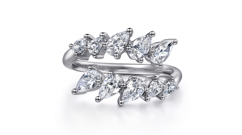<a href="https://www.gabrielny.com/product-ring/lr52385w84jj" target="_blank">Gabriel & Co.</a> 18-karat white gold diamond bypass ring ($7,500)