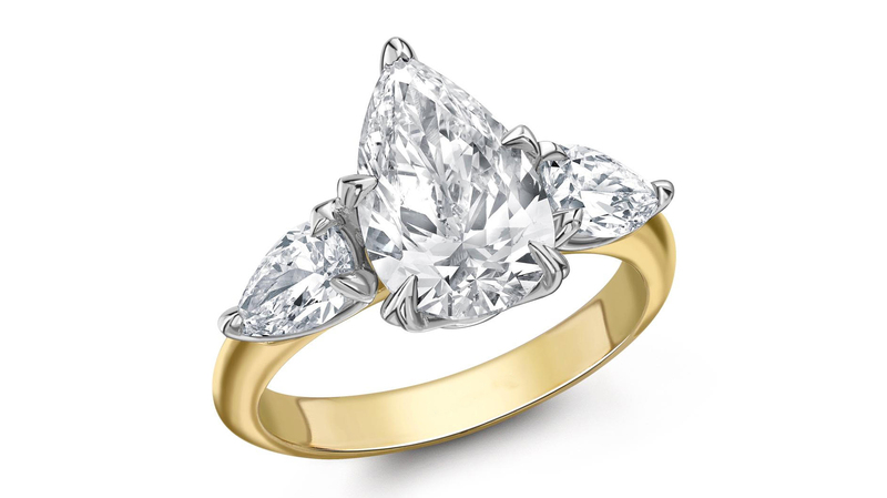 <a href="https://www.emmacwebb.com/" target="_blank">Emma Clarkson Webb</a> 18-karat gold and diamond bespoke engagement ring (price available upon request)