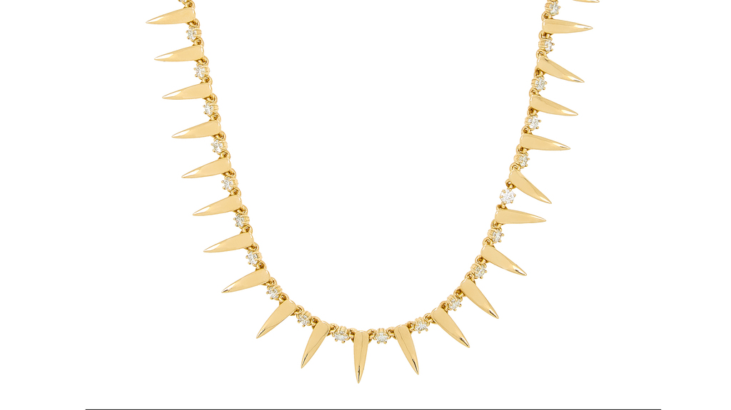 Birthright Foundry 18-karat yellow gold and diamond “Ula Nifo Necklace” ($32,400) Birthright Foundry 18-karat yellow gold and diamond “Ula Nifo Necklace” ($32,400)