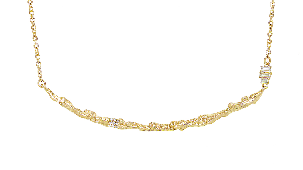 Dorian Webb 18-karat yellow gold and diamond “Coral Choker” ($8,000)