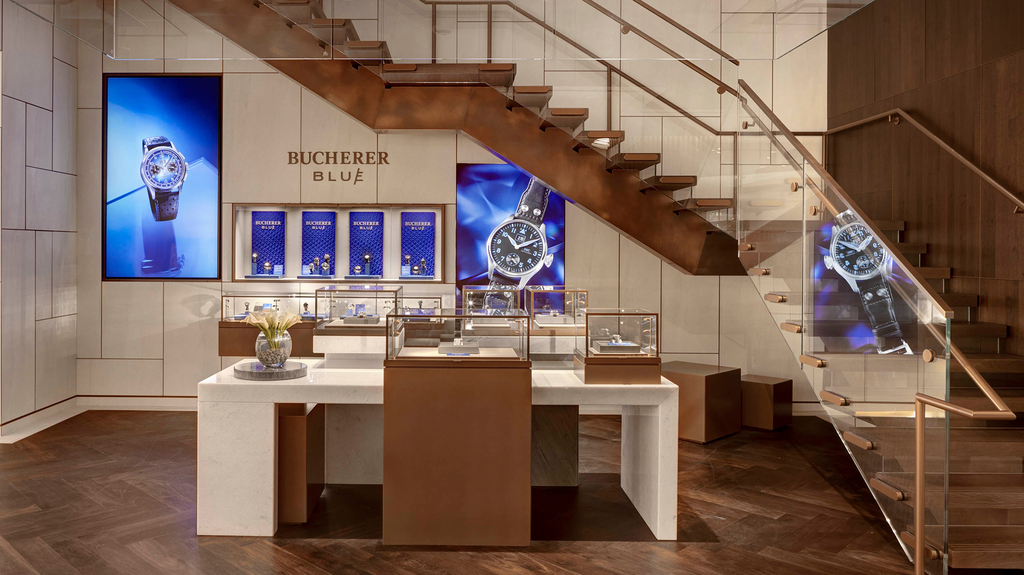 The Bucherer Blue collection features watches created alongside partner brands. The Bucherer Blue collection features watches created alongside partner brands.