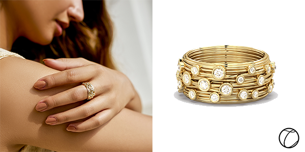 Sea Star Ring: Our 14-Karat yellow gold Sea Star ring with Bezel set diamonds ($1,599)